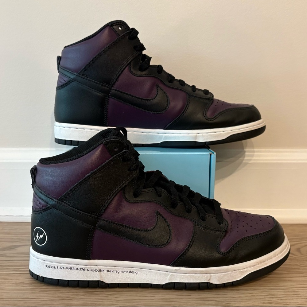 Nike Dunk High Men's Sneakers in Black & Purple Men’s Size 10